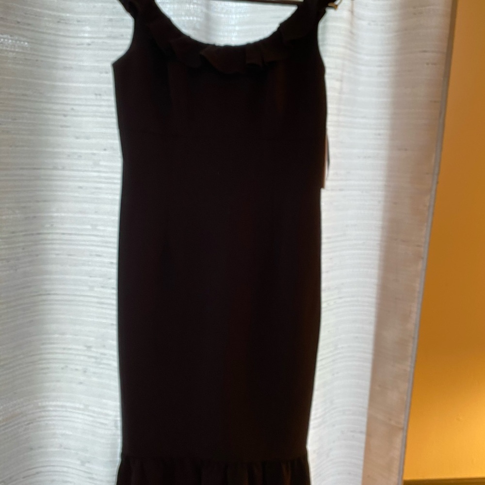 Perfect Silhouette Creating Glam Ruffled Black Dress Nanette Lepore View 2